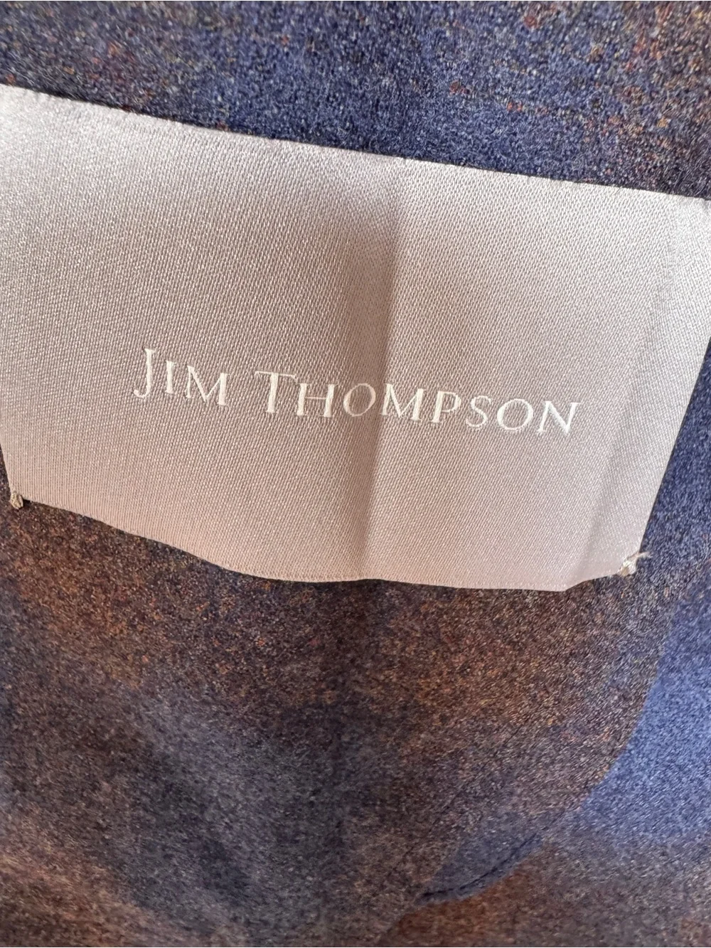 Jim Thompson Men’s Lightweight Lambswool Plaid Suit Blazer 40 Pants 34